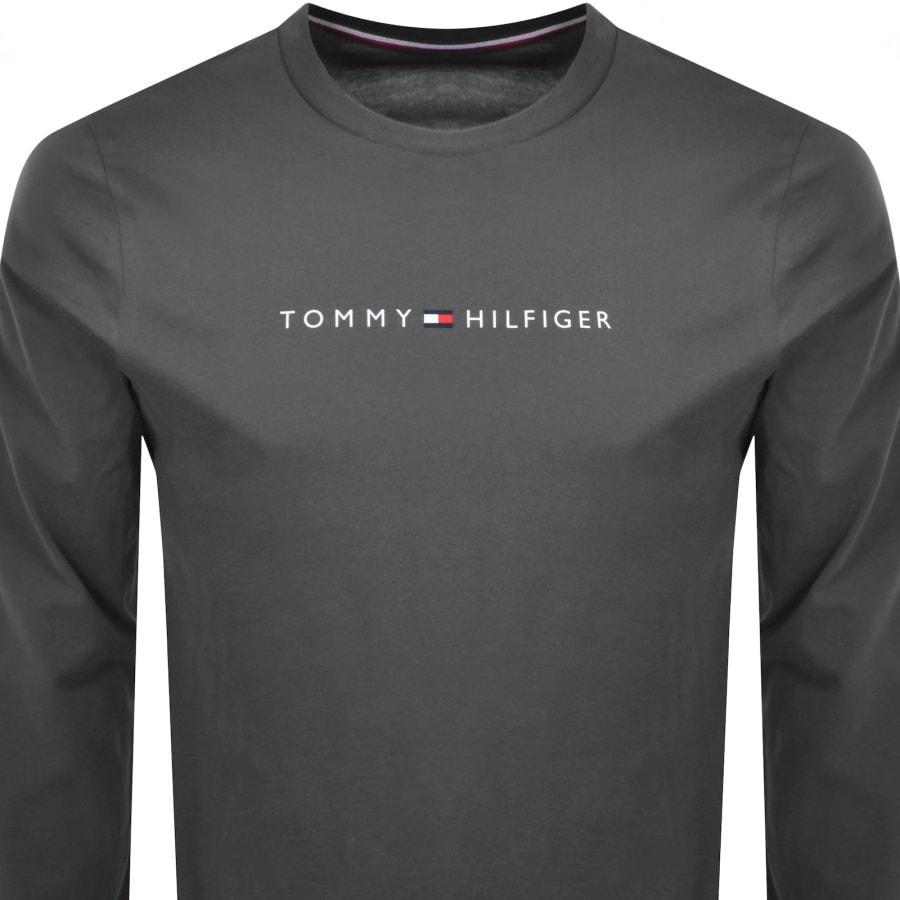 Dark grey tommy hilfiger shirt cheap